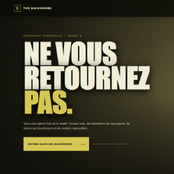 Affiche du jeu The Backrooms : Ne vous retournez pas