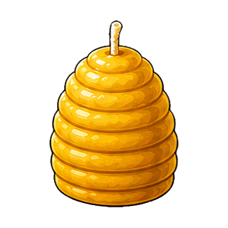 Bougie sculptée